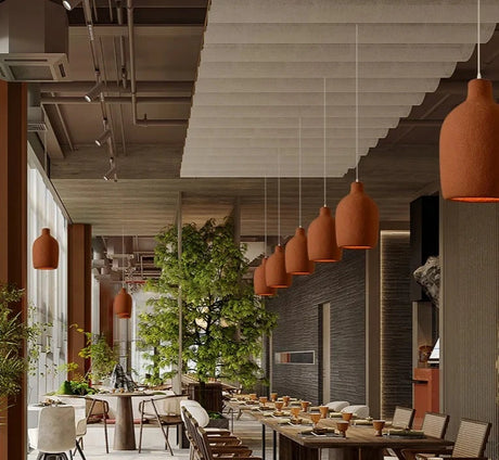 Nordic Wabi-Sabi Style Led E27 Pendant Lights Luster Dining Room Minimalism Lamp Home Decor Light Bar Loft Pendant Lamp Fixtures