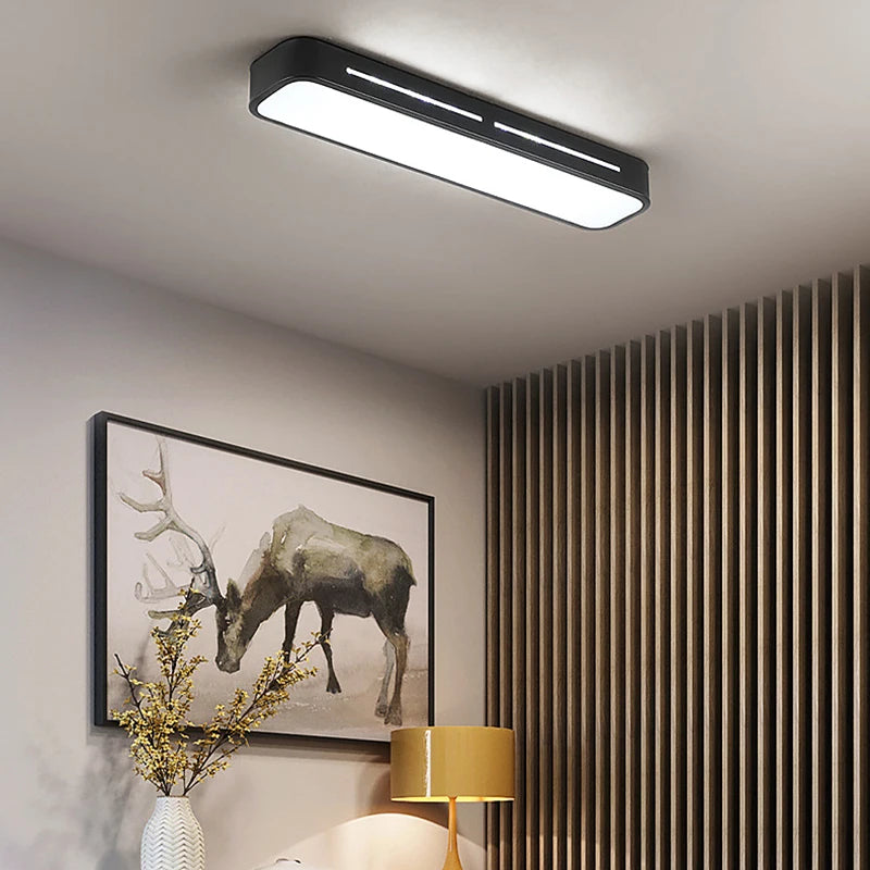 SANDHYA Modern Led ceiling Lamps Black White Acrylic Corridor Ceiling Lights for Dining Living Room Bedroom Home Decor Fixture