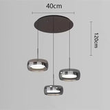 LED Italian minimalist restaurant pendant light, high-end glass dining table bar, desk lamp, modern island dining room lighting