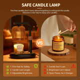 50W Candle Warmer Lamp with Timer Dimmable Dsek Lamp Warmer Glass Candle Warmer Adjustable Candle Light Cozy Bedroom Home Decor