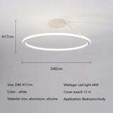 Modern Simple Circle Led Chandelier for Living Dining Room Kitchen Food Tables Bedroom Pendant Lights Home Decor Light Fixture