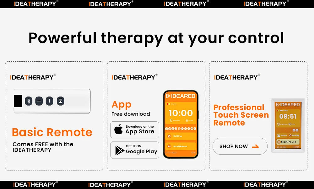 Red light therapy bluetooth function red light therapy 8 wavelengths red light therapy panel with touch screen