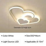 Cloud/Love shape Decor Indoor Lighting fixtures Modern LED White/Pink Ceiling Lamp for Children's Room Kids Bedroom