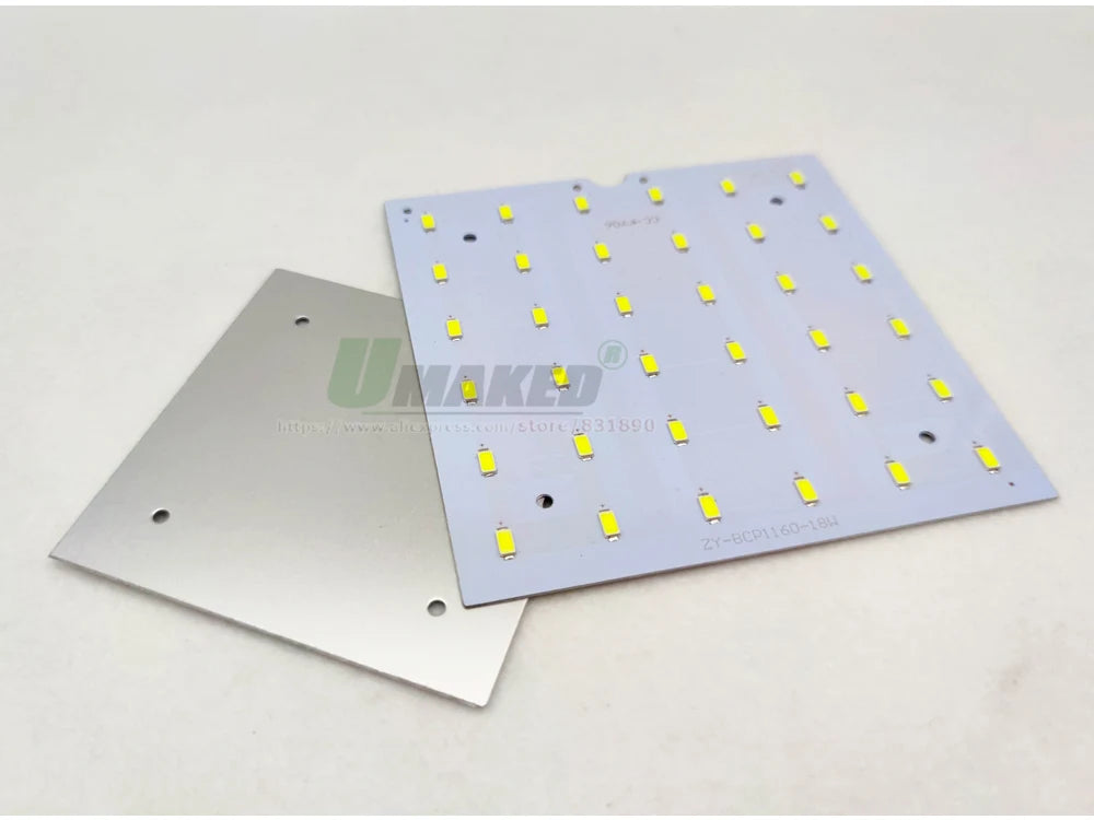 5/10Pcs LED PCB 6W 12W 18W LED Downlight Aluminum Plate Lighting Heatsink SMD5730 110lm/W Square Light Source For Panel Lamps