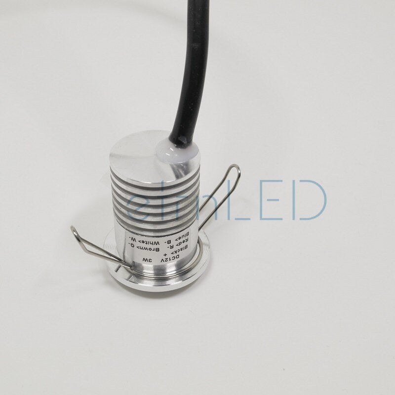 LED RGB Waterproof Sauna Light Temperature Proof Multicolor 12V Mini Spotlight Outdoor Ceiling Dimmable Led Spot Bathroom 3W