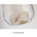 Nordic Glass Marble LED Pendant Lamp For Bedroom Bedside Dining Room Bar Bathroom Villa Art Decoration Small Chandelier Light
