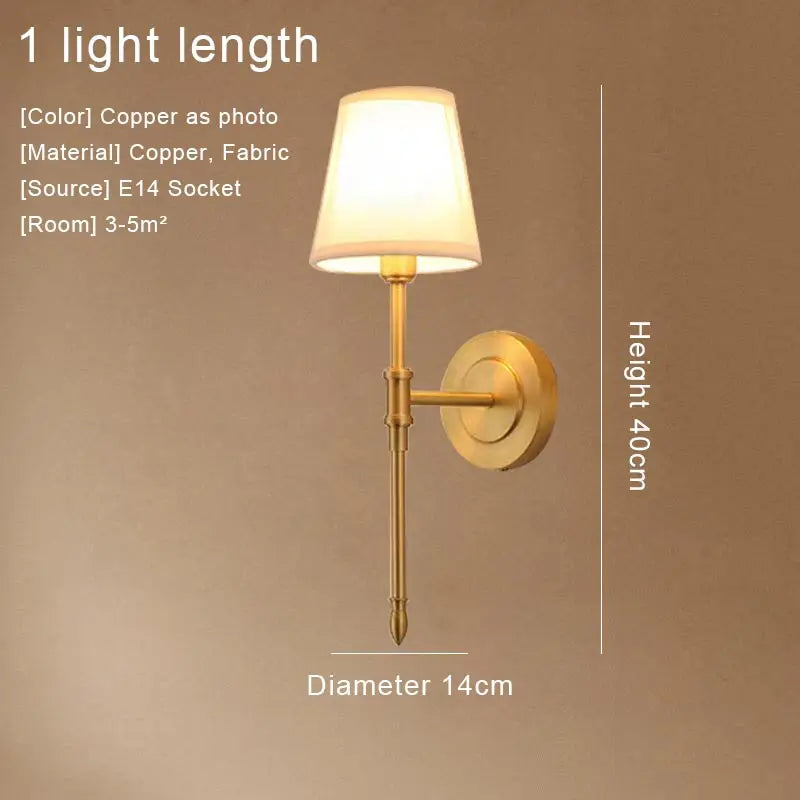 Rural LED ring Copper Ceiling Chandelier retro Fabric lamp Living Room Bedroom Home Decor Hanging Lamp American dining light