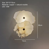 High Quality Copper LED Pendant Lights Natural Marble Dining Room Kitchen Hanging Lamp Creative Unique Art Deco Home Ceiling