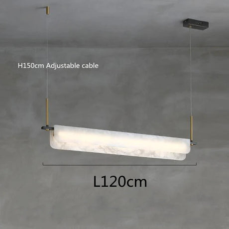 Nordic Marble Chandelier Modern White Stone Chandelier For Villa Living Room Bedroom Restaurant Decors LED Marble Pendant Lamp