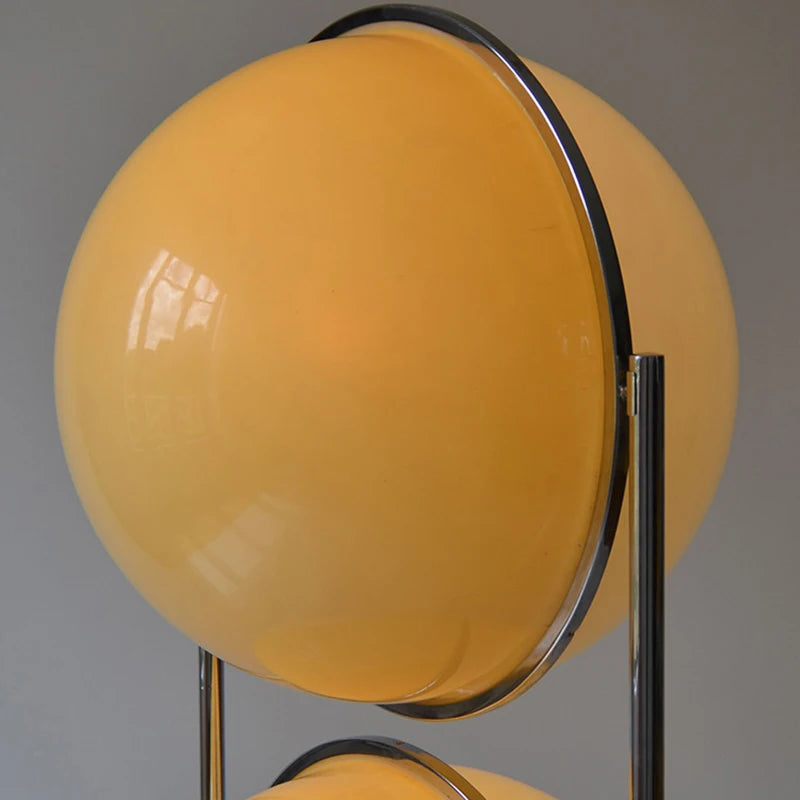 Floor Lamp Simple Design Led Chrome Metal  White Acrylic Ball Light Living Room Hotel Room Home Home Decoration Lamp