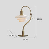 Denmark  Designer Table Lamp Vintage Glass Desk Light for Bedroom Bedside