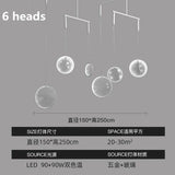 Pendant light LED Round clear glass light fixture Hotel Hall Living room lamp Restaurant designer pendent light