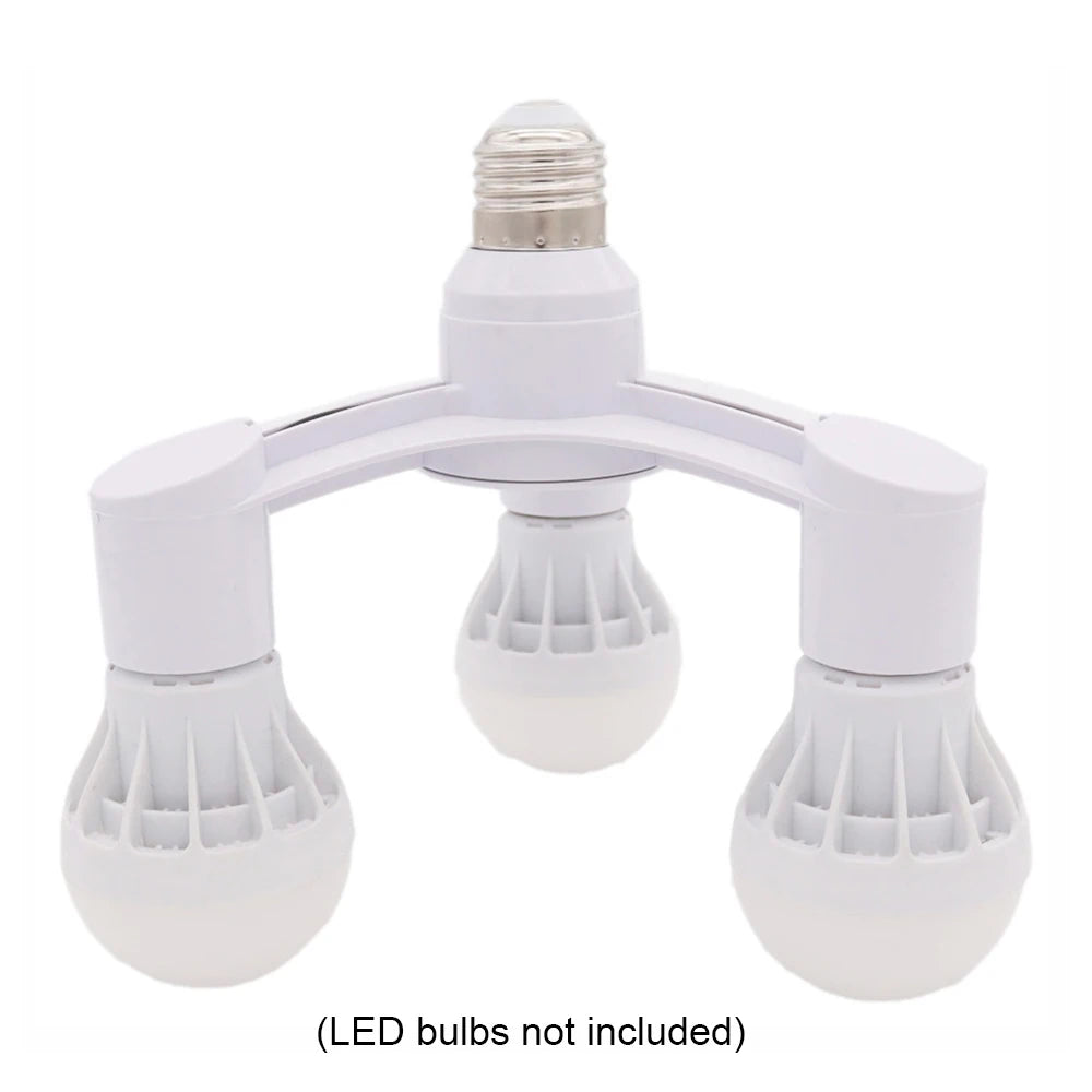 E27 to E27 Splitter Adapter Socket (3-in-1 / 4-in-1 / 5-in-1) - Multi-Bulb Base Lamp Holder Converter