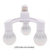 E27 to E27 Splitter Adapter Socket (3-in-1 / 4-in-1 / 5-in-1) - Multi-Bulb Base Lamp Holder Converter