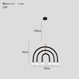 Beautiful Rainbow E14 Bulb Home Pendant Lamp Kitchen Dining Room Lighting Fixtures Colorful Metal Bedroom Luminaire Suspension