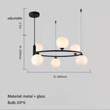 Nordic Designer Led Ceiling Chandelier Glass Lampshade G9 for Living Room Center Table Bedroom Pendant Lights Home Decors Fixture