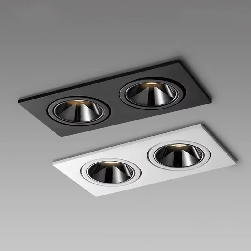 LED Ceilling Spotlight Dimmable Recessed Lighting Fixtures Adjustable Angle 7W12W15W CREE COB Chip Spotlight