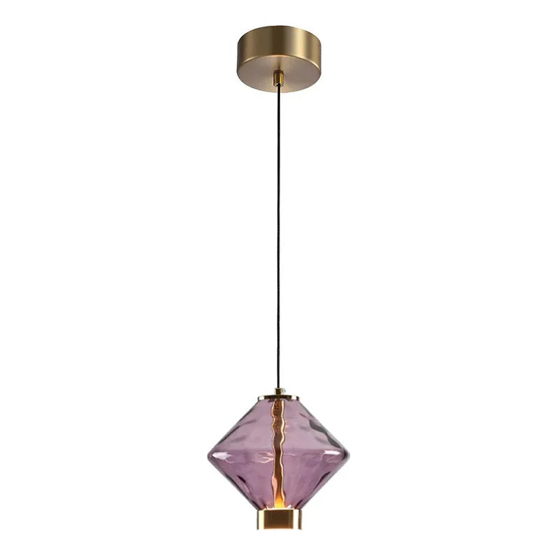 Italian Gusto Creative Glass LED Pendant Lamp - Modern Designer Chandelier Hanging Light for Kitchen Island, Dining Table & Bedroom