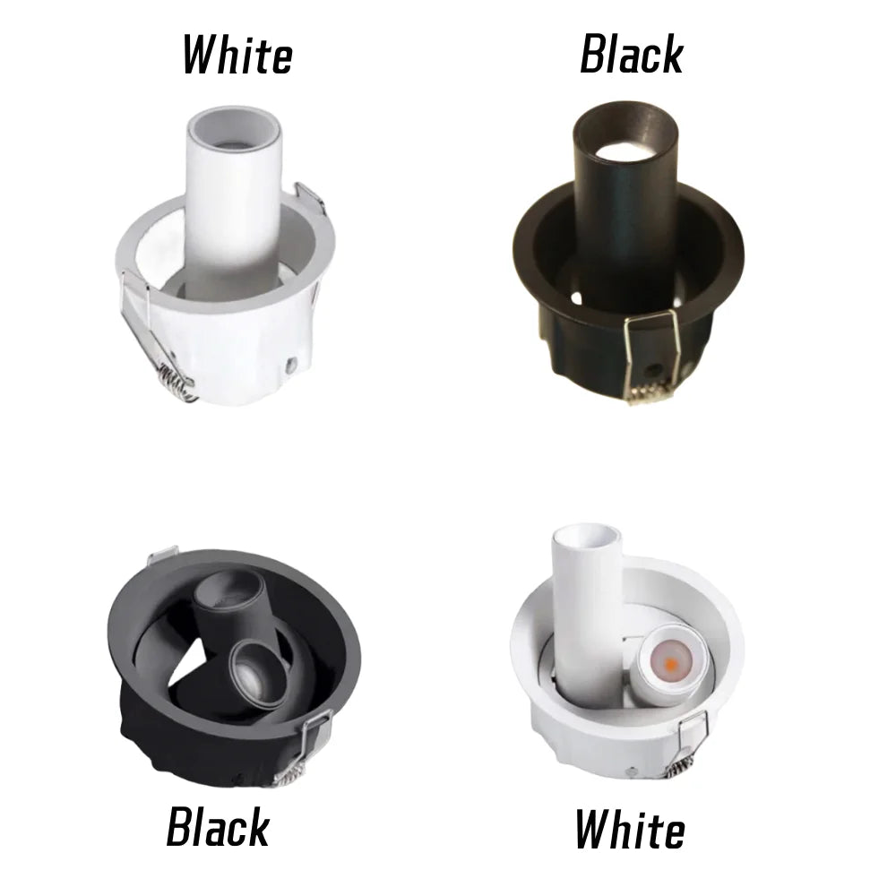 Dimmable COB LED Recessed Downlight (7W/10W/15W/18W) - Anti-Glare 360° Rotating Ceiling Spotlight (AC 85-265V)