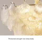 Modern French Style Glass Led Chandelier For Living Room Bedroom Dining Room Kitchen Art Romantic Design Pendant Light Fixtures