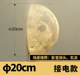 Bedroom Wall Light 3D Moon Bedside Wall Lamp Moon Light Atmosphere Hallway Decorative Background  Creative Lighting Luminaira