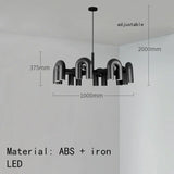 Nordic Creative U Shaped Pendant Light Restaurant Living Room Bedroom Personalized Minimalist Led Designer Decorative Chandelier