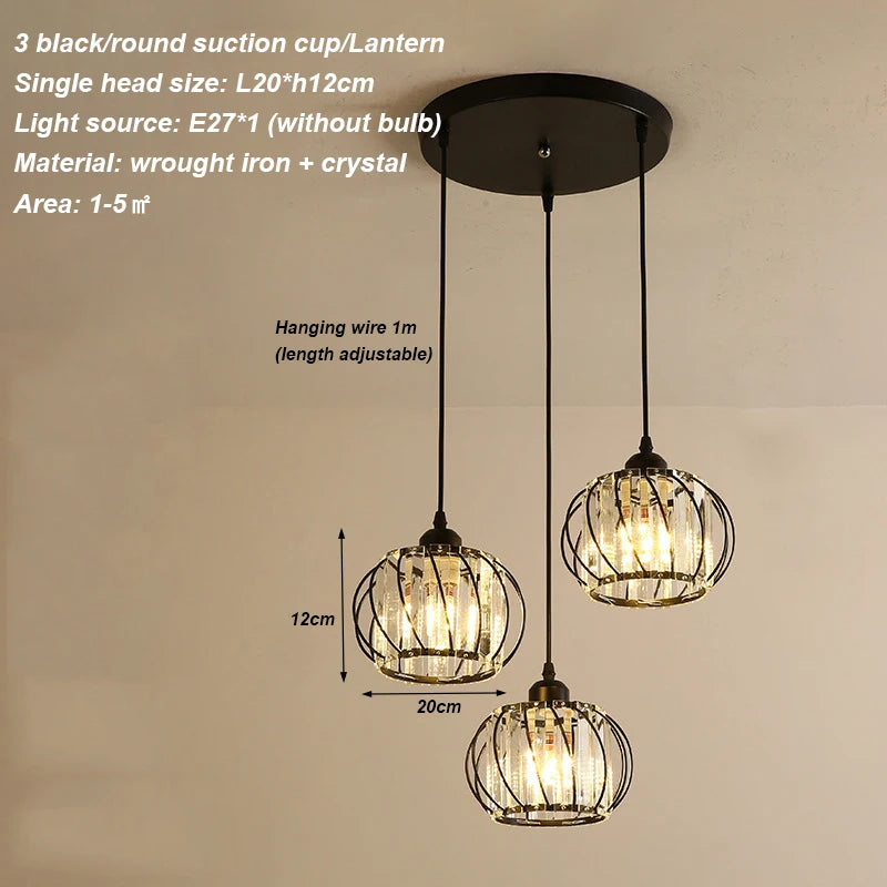 Modern crystal chandelier living room ceiling chandelier bedroom ceiling lamp hallway porch chandelier balcony foyer lighting