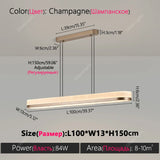 Nordic style restaurant simple design chandelier roof chandelier kitchen light dining table light LED decorative chandelier