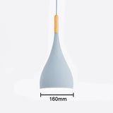 Multi Color Luster Pendant Lights Dia 16/17/24cm Restaurant Wood Hanging lighting Light Fixtures Modern E27 LED Loft Hang lamp