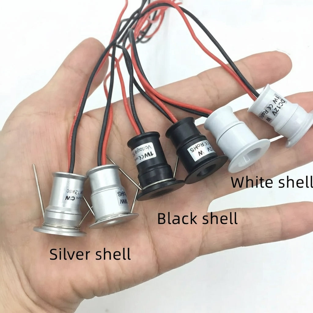 IP65 Mini Spotlight Dimmable Indoor Spot Led 12V Kitchen Cabinet Downlight DIY Stairs Light 1W Recessed Spots Ceiling Lighting