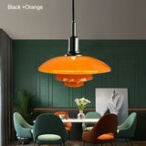 Designer Dish Glass Pendant Lighting Nordic Bedroom Hotel Home Decoration  Fixtures Three-layer White Gold Silver