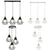 Nordic creative iron single head chandelier simple modern personality living bar table bedroom dining decoration Light Fixture