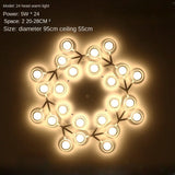Nordic Living Room Ceiling Lights Post-modern Minimalist Bedroom And Study Lights Artistic Creativity Led Plum Blossom Lights