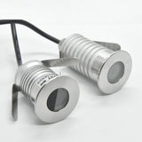 Spotlight Sauna Stair Lamp Mini Stainless Steel IP67 1W CREE 12V 24V LED Downlight Outdoor Garden Pool Buried Spot Lighting