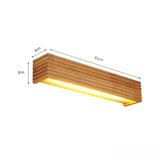 Modern LED Solid Wood Wall Lamp Modern and Simple Nordic Bedroom Bedside Lights Corridor Household Lighting Fixture