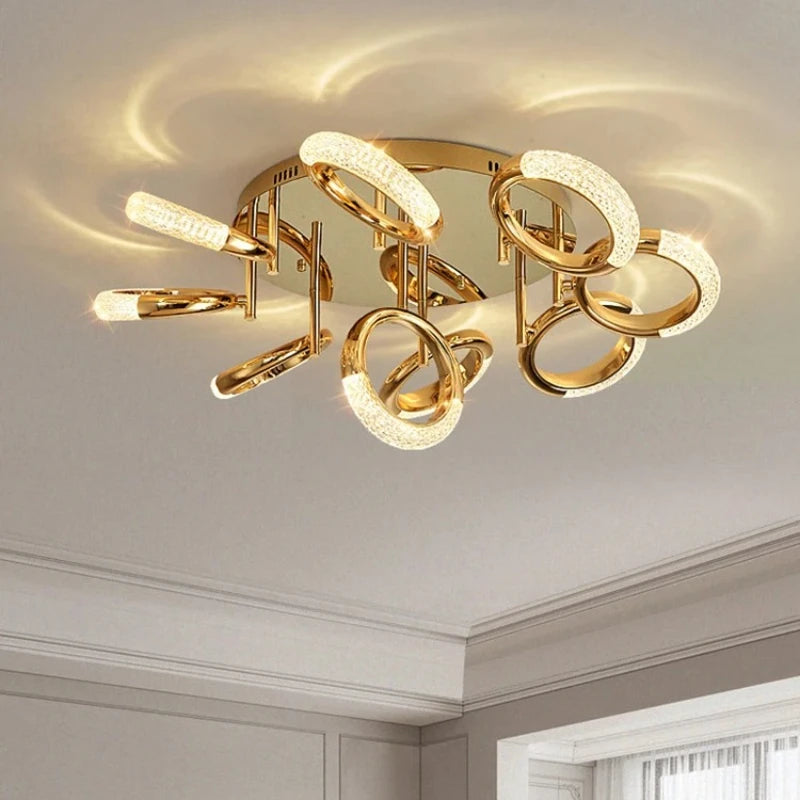 Light Luxury Ceiling Light Postmodern Living Room Lighting Master Bedroom Designer Personalized and Simple Ceiling Lamp