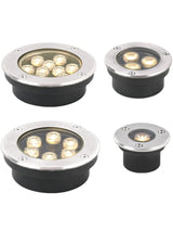 Ultra-Thin IP67 Waterproof LED Buried Light - 3W 5W 9W Outdoor Garden Path Spotlight