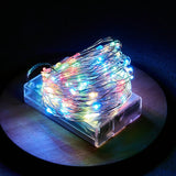 Battery Powered LED Silver Wire String Lights - 1M 2M 5M 10M Fairy Garland
