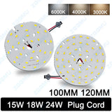 5730 SMD Aluminum LED PCB Board (15W / 18W / 24W, 5–10 Pcs) - DIY Ceiling Light Source Module with 15cm Wire