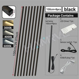 LED Strip Light for Wood Slat Wall Panel - Recessed Self-Adhesive Lighting