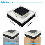 Solar Fence Post Cap Lights with 3 Lighting Modes - Fits 4x4 Wood & Vinyl Posts