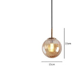 Nordic Colored Glass Pendant Lights Modern Simple Glass Art Hanging Lamp Restaurant Bar Sus pendent Bedroom Bedside Lamp Fixture