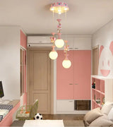 Modern Minimalist Children Room Pendant Light Carousel Boy Girl Bedroom Princess Decorate Creative Lovely Art High-end Warm LED