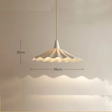 30cm White Ceramic LED Pendant Light - Modern Nordic & Japanese Style Hanging Ceiling Lamp Fixture for Bedroom, Dining Table & Living Room