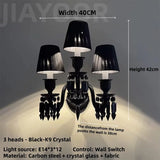 Luxury Crystal LED Wall Lamp - Modern Sconce Light Fixture for Villa Living Room Background, Bedroom Bedside & Home Decor