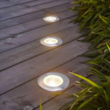 IP67 Waterproof Outdoor LED Recessed Inground Light (3W/5W, DC12V/AC220V) - Underground Landscape Spotlight for Steps, Stairs, Decks & Floors