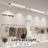 112CM LED Track Light Rail Set (40W/80W) - AC 85-264V Floodlight Spotlight Ceiling Lamp for Clothing Store & Living Room