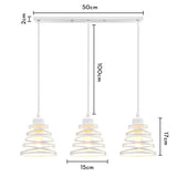 Vintage Pendant Lamp Iron Frame Ceiling Lighting Paint Restaurant Teahouse Chandelier Indoor Wrought Metal Modern Pendant Lights