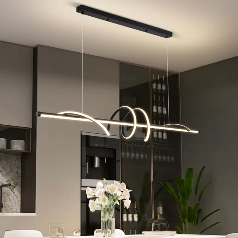 Modern LED Pendant Light - Minimalist Home Decor Chandelier for Living Room