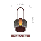 Modern Retro Nordic Desk Lamp Rechargeable Indoor Table Lamp Camping Lamp Night Light for Bedroom Campe Reading Home Decoration